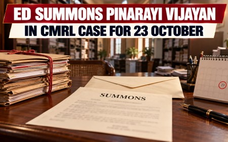 Illustration of a summons letter, sealed envelope and tied case files on a desk, with a calendar marking 23 October